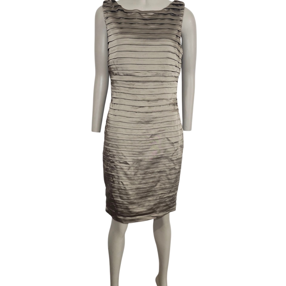 Calvin Klein Beige Dress Size XS Sleeveless Sheath Dress Women Read Detaills